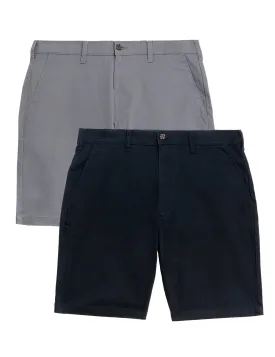 2pk Cotton Rich Stretch Chino Shorts