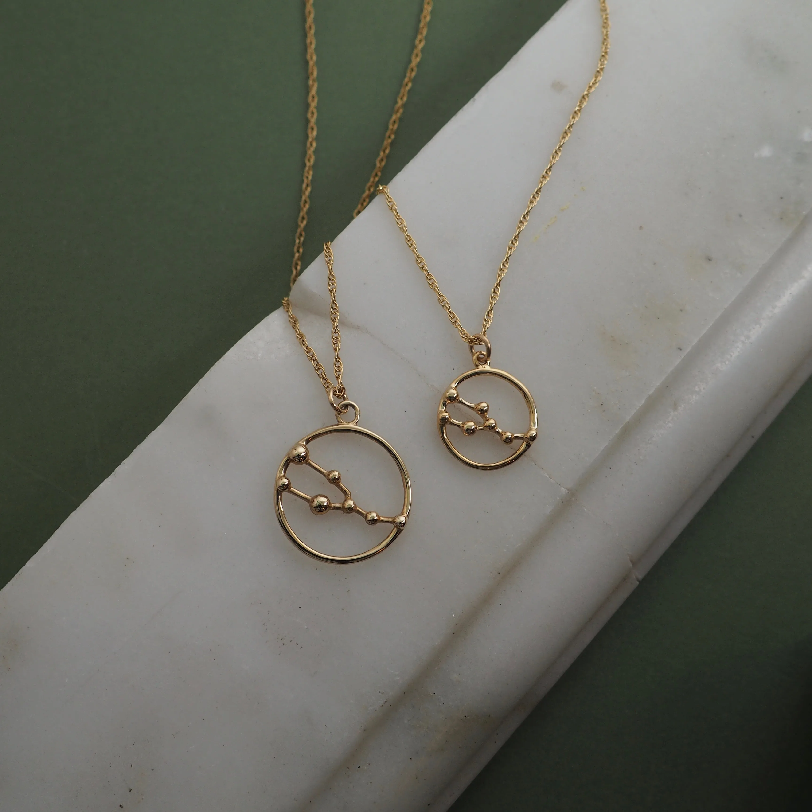 9ct Gold Astrology Necklace by Yasmin Everley