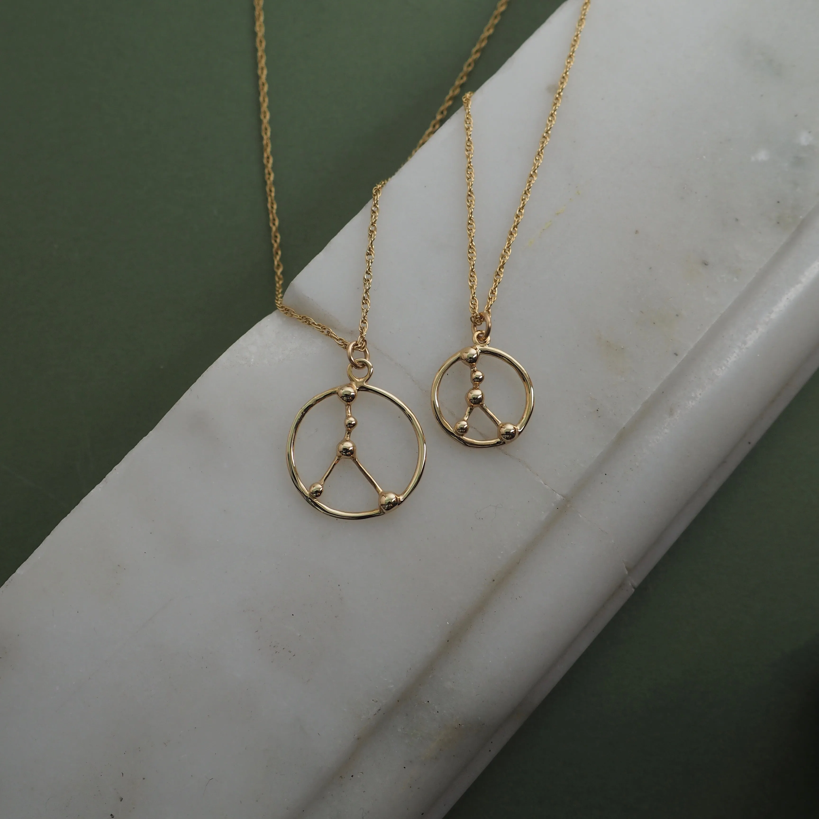 9ct Gold Astrology Necklace by Yasmin Everley