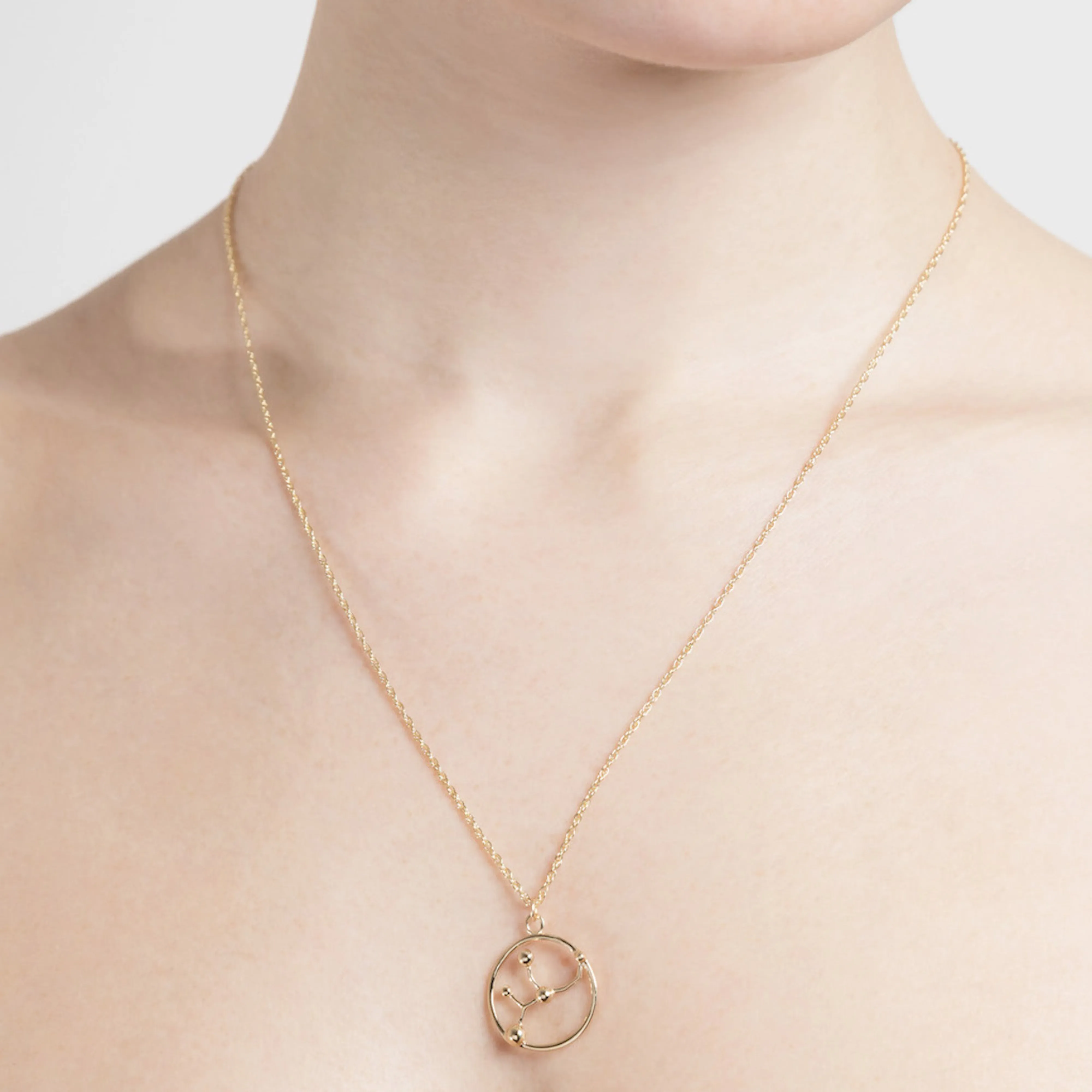 9ct Gold Astrology Necklace by Yasmin Everley