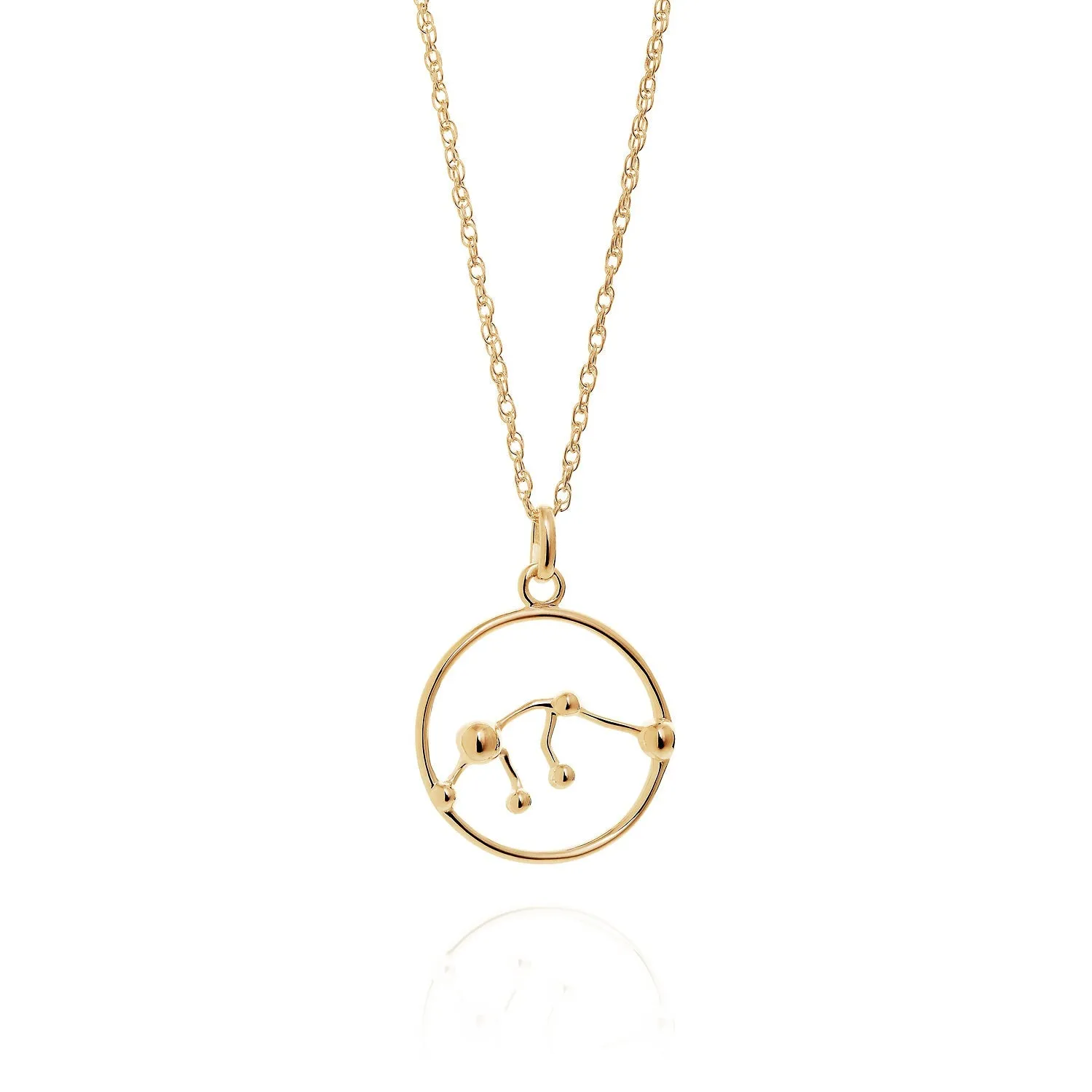 9ct Gold Astrology Necklace by Yasmin Everley