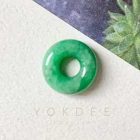 A-Grade Imperial Green Jadeite Bagel Piece No.172036