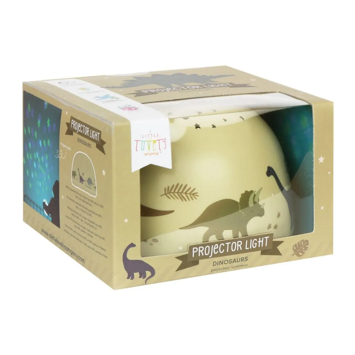 A Little Lovely Company Projector Light: Dinosaurs