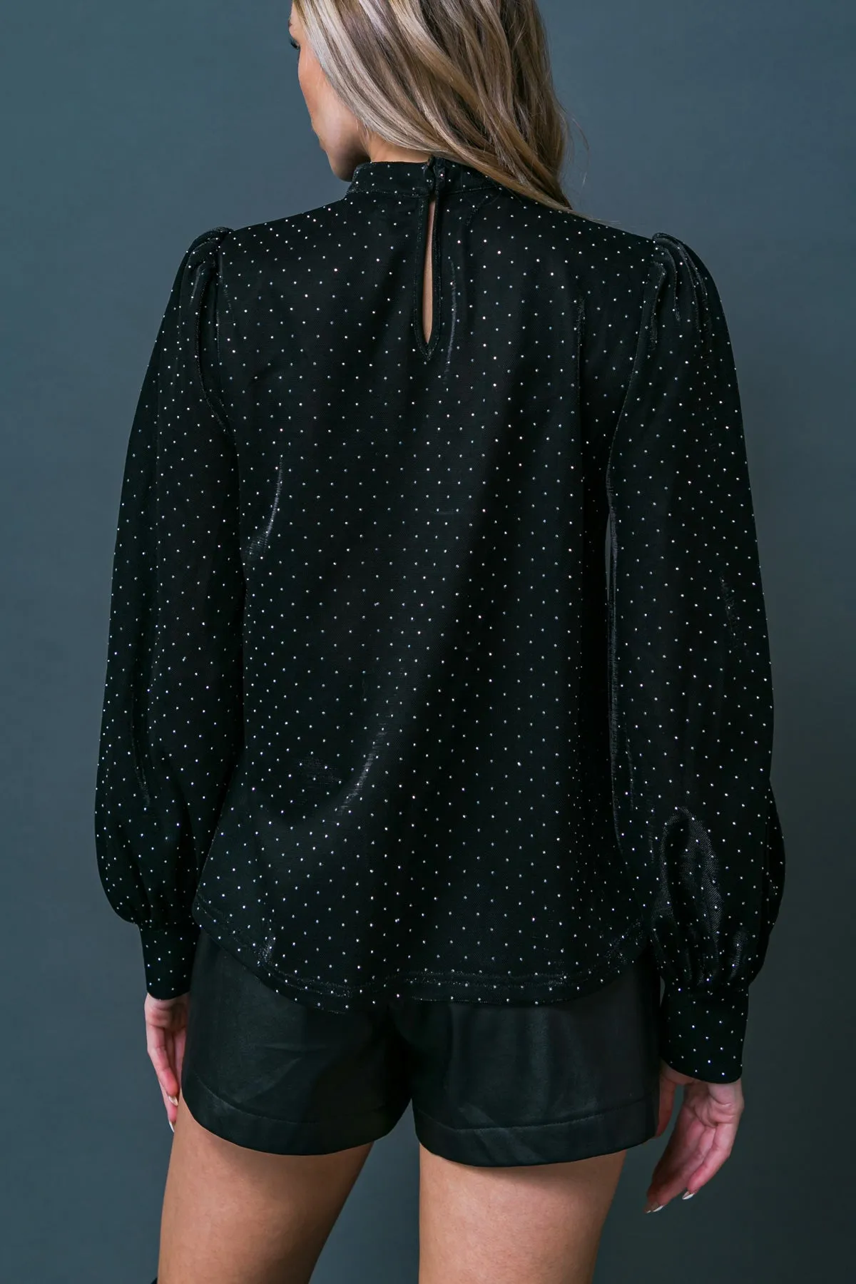 A LITTLE PREP WOVEN TOP