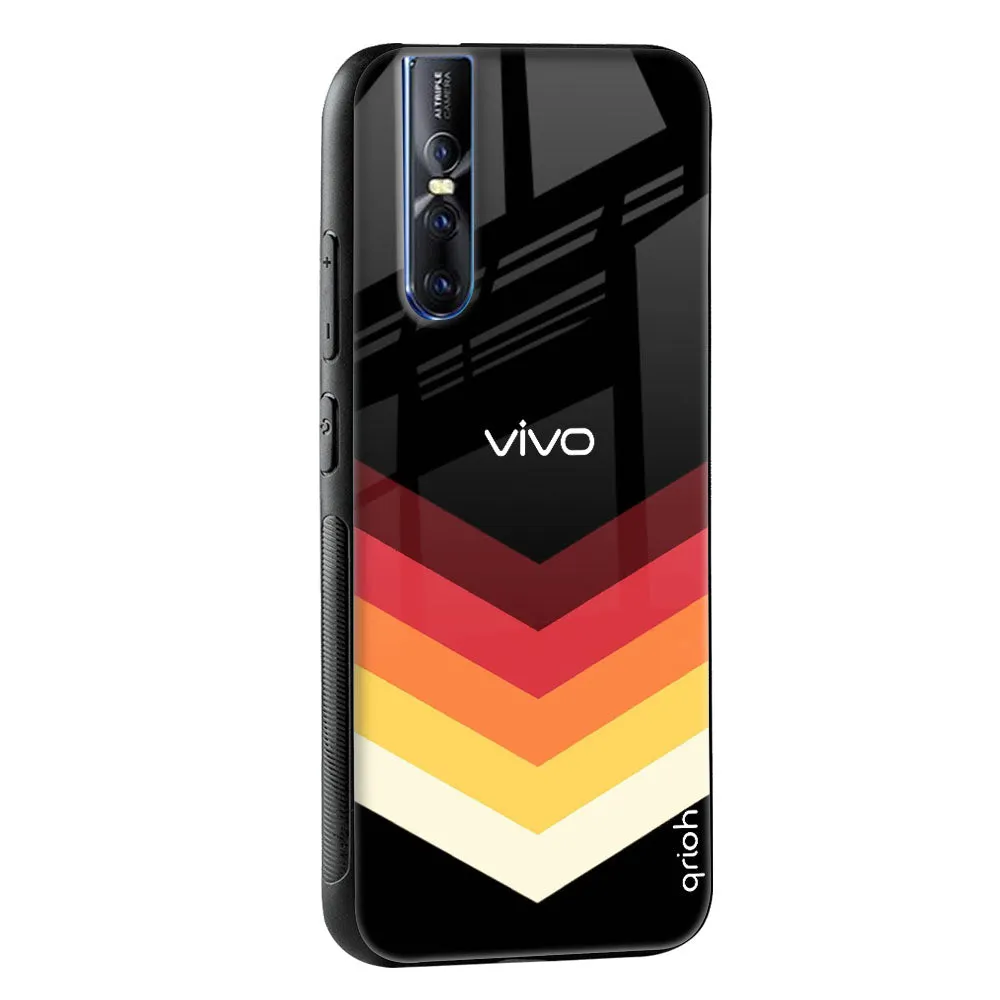 Abstract Arrow Pattern Glass Case For Vivo X60