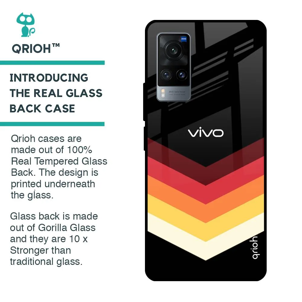 Abstract Arrow Pattern Glass Case For Vivo X60