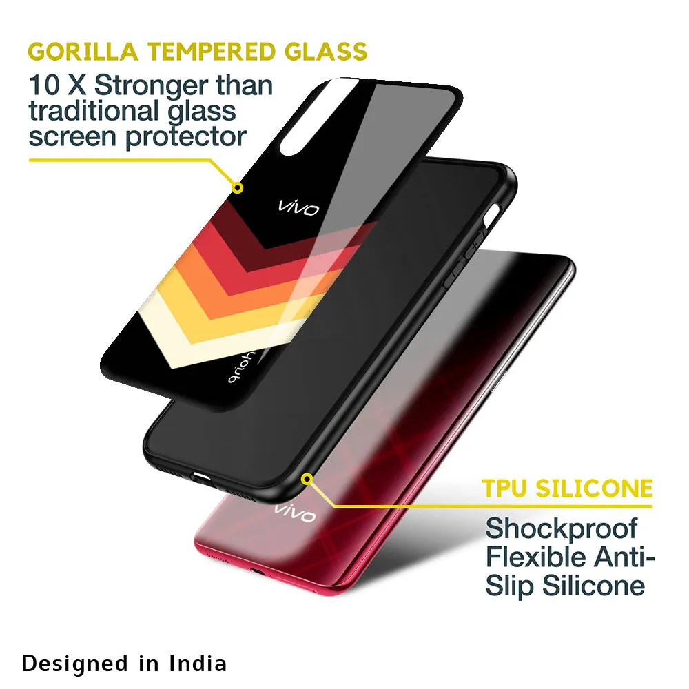 Abstract Arrow Pattern Glass Case For Vivo X60