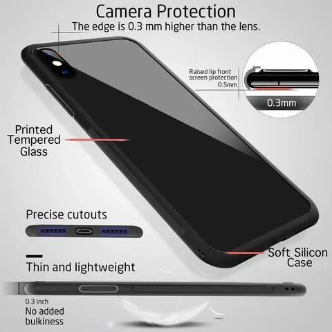 Abstract Arrow Pattern Glass Case For Vivo X60