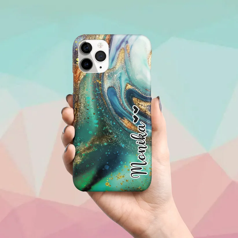 Abstract Art Colorful Marble Slim Case Cover For Samsung