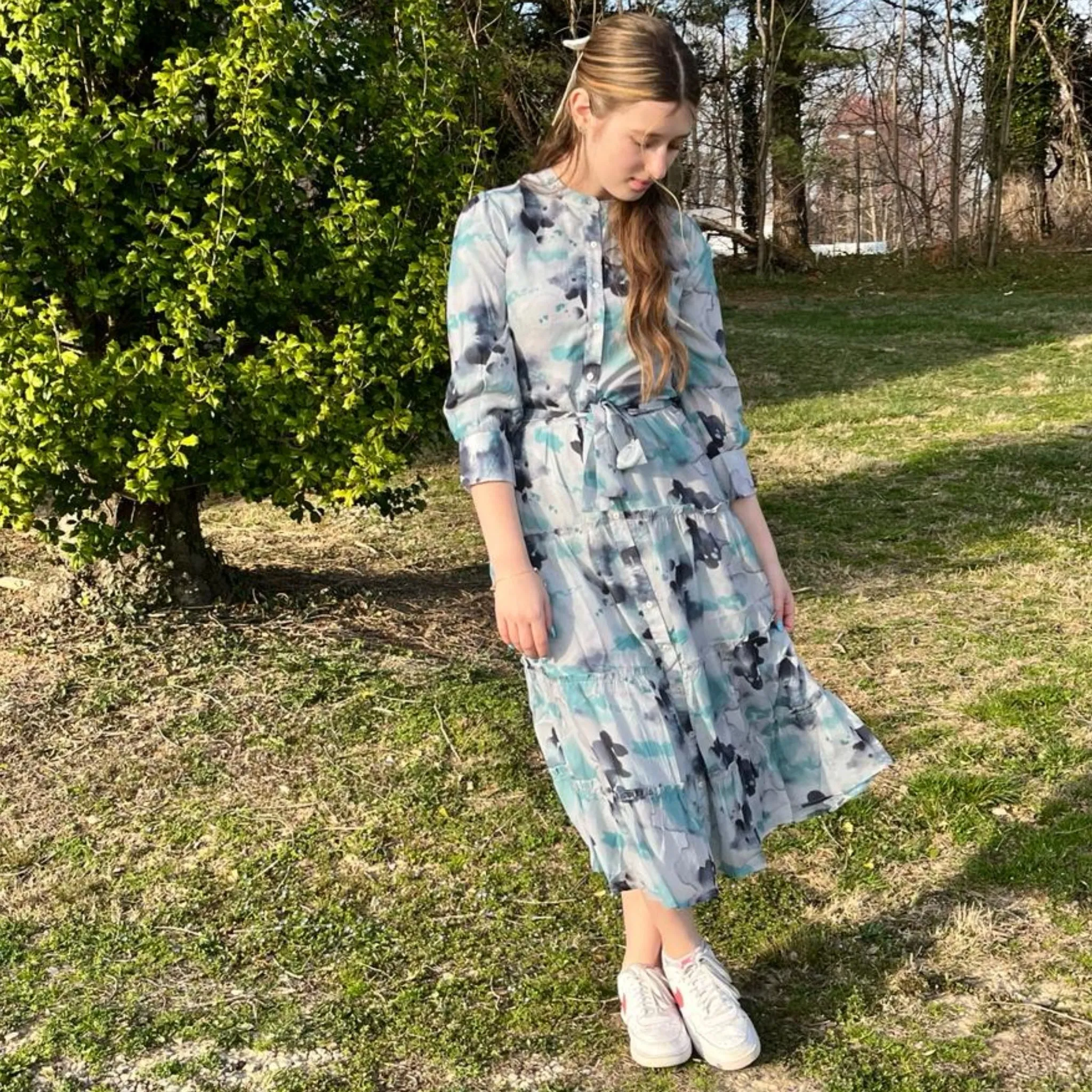 Abstract Water Flower Dress by Ivee
