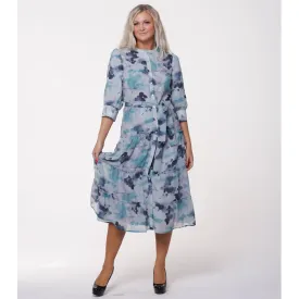 Abstract Water Flower Dress by Ivee