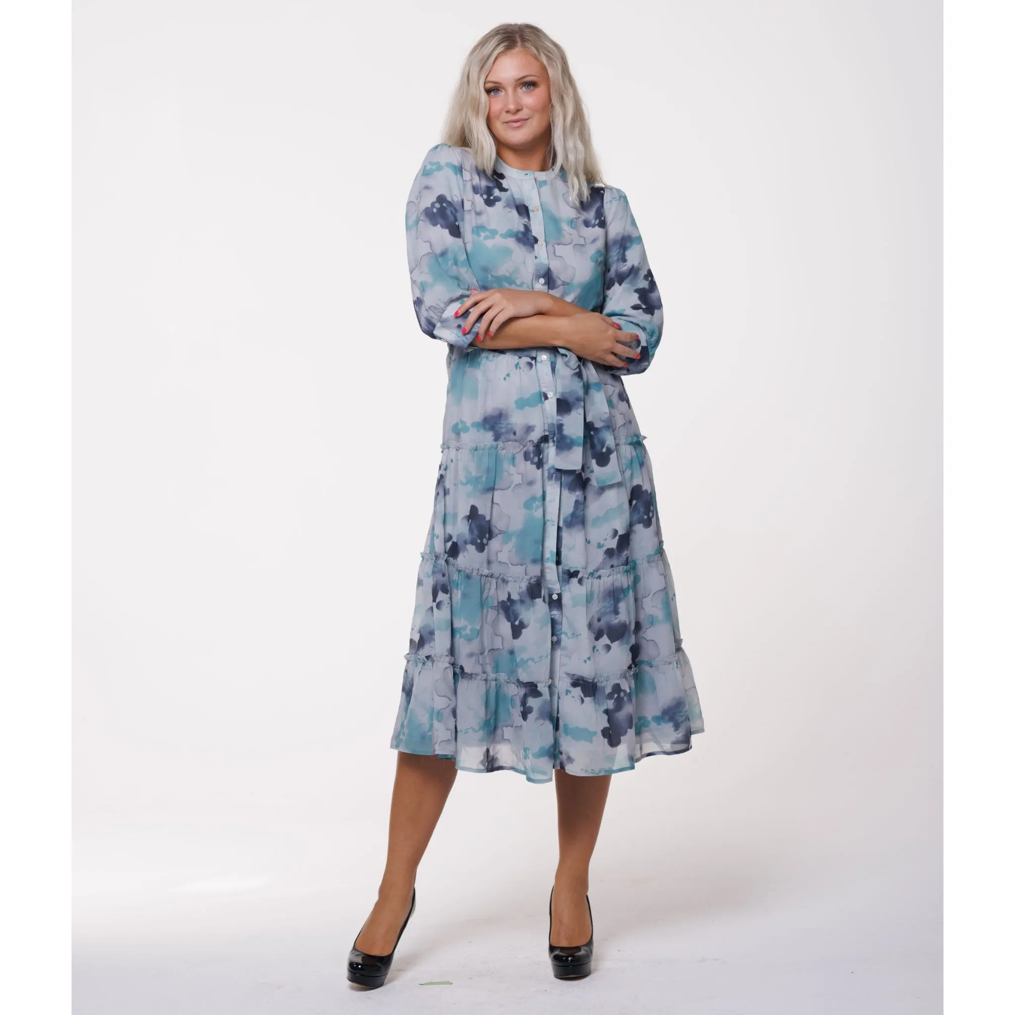 Abstract Water Flower Dress by Ivee