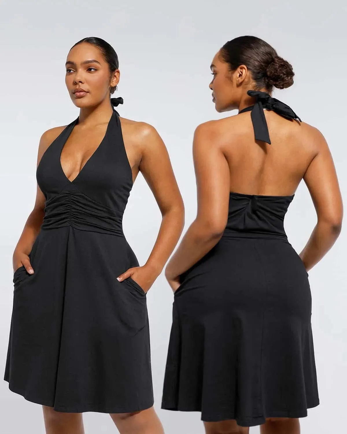 AirSlim® Deep Plunge Low-Back Thong Bodysuit