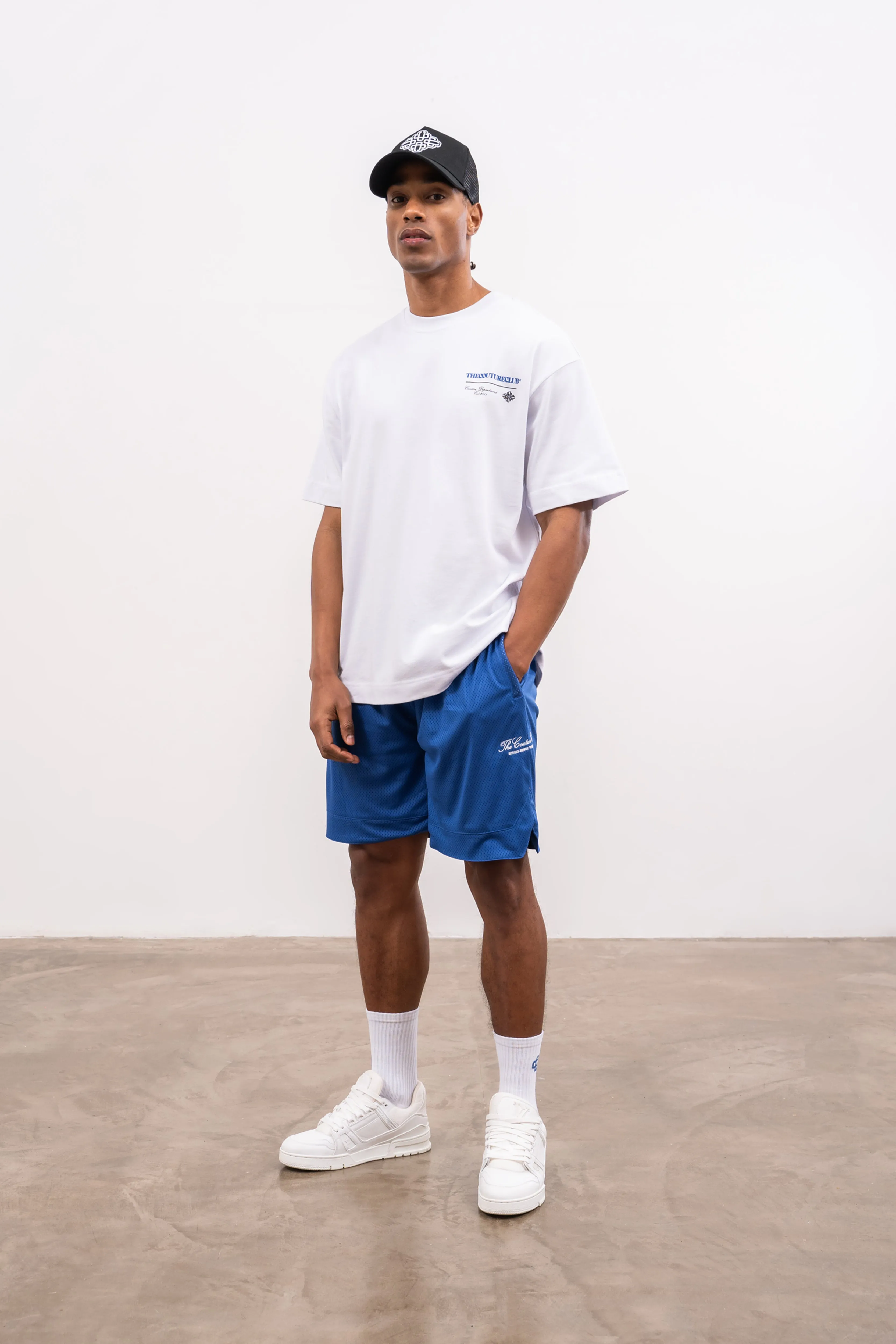 AIRTEX PANELLED SHORTS - BLUE