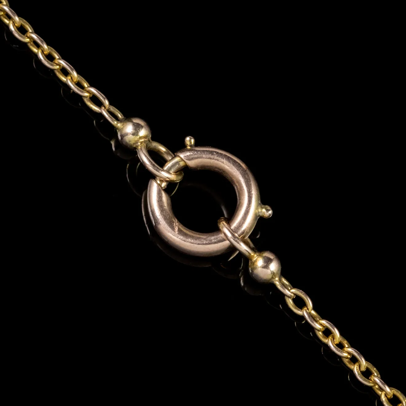 Antique Edwardian Suffragette Amethyst Peridot Necklace 9Ct Gold Circa 1910