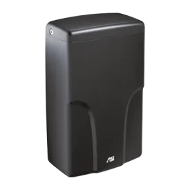 ASI® 0196-1-41 TURBO-Pro™ Hand Dryer - Black Steel Cover High-Speed Automatic HEPA Surface-Mounted ADA Compliant 120V