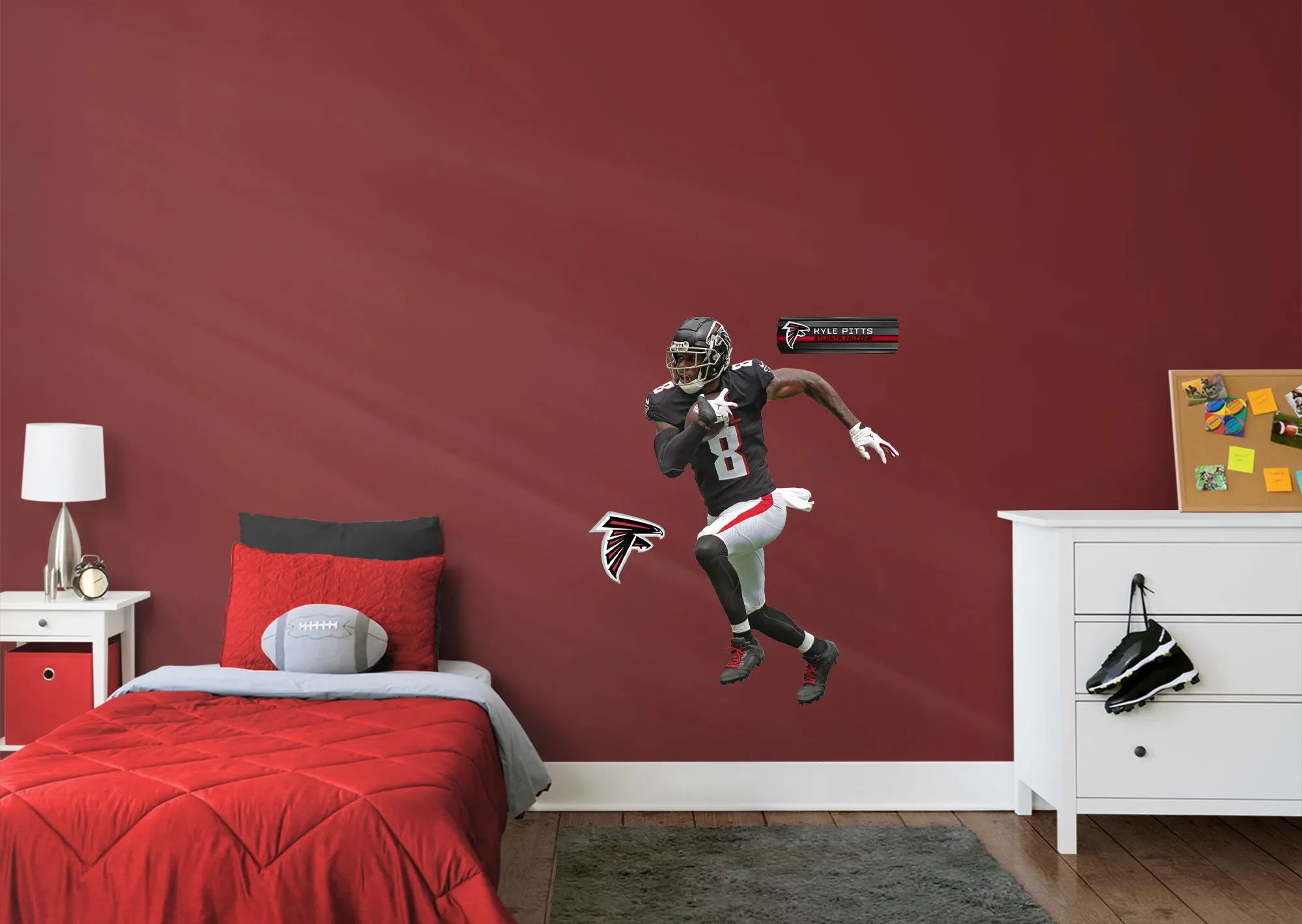 Atlanta Falcons: Kyle Pitts - Officially Licensed NFL Removable Adhesive Decal