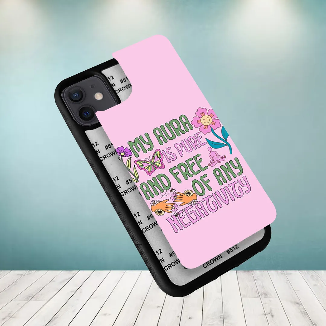 Aura Is Pure Glossy Metal Case Cover For iPhone