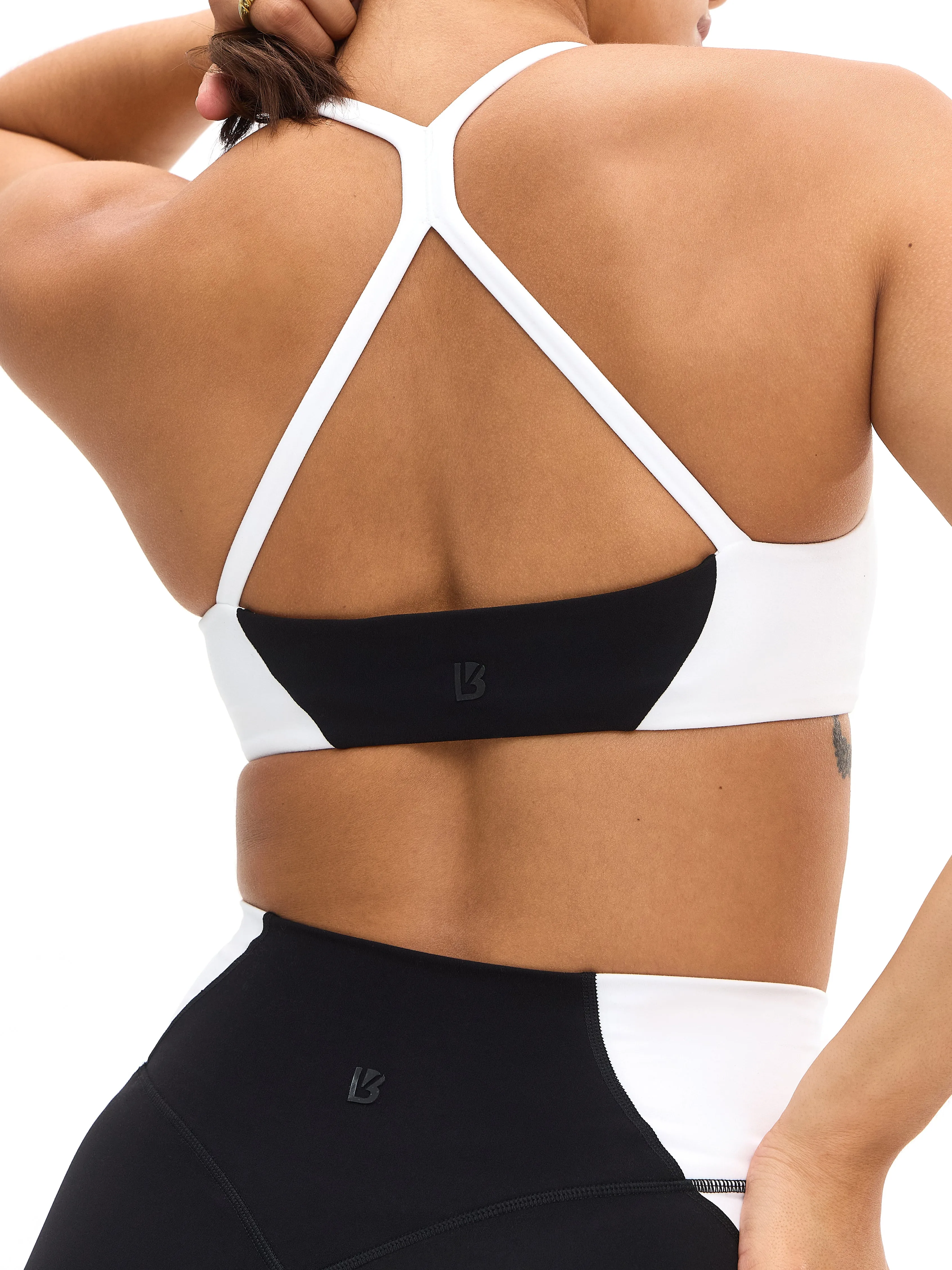 Aurora Sports Bra - Black and White