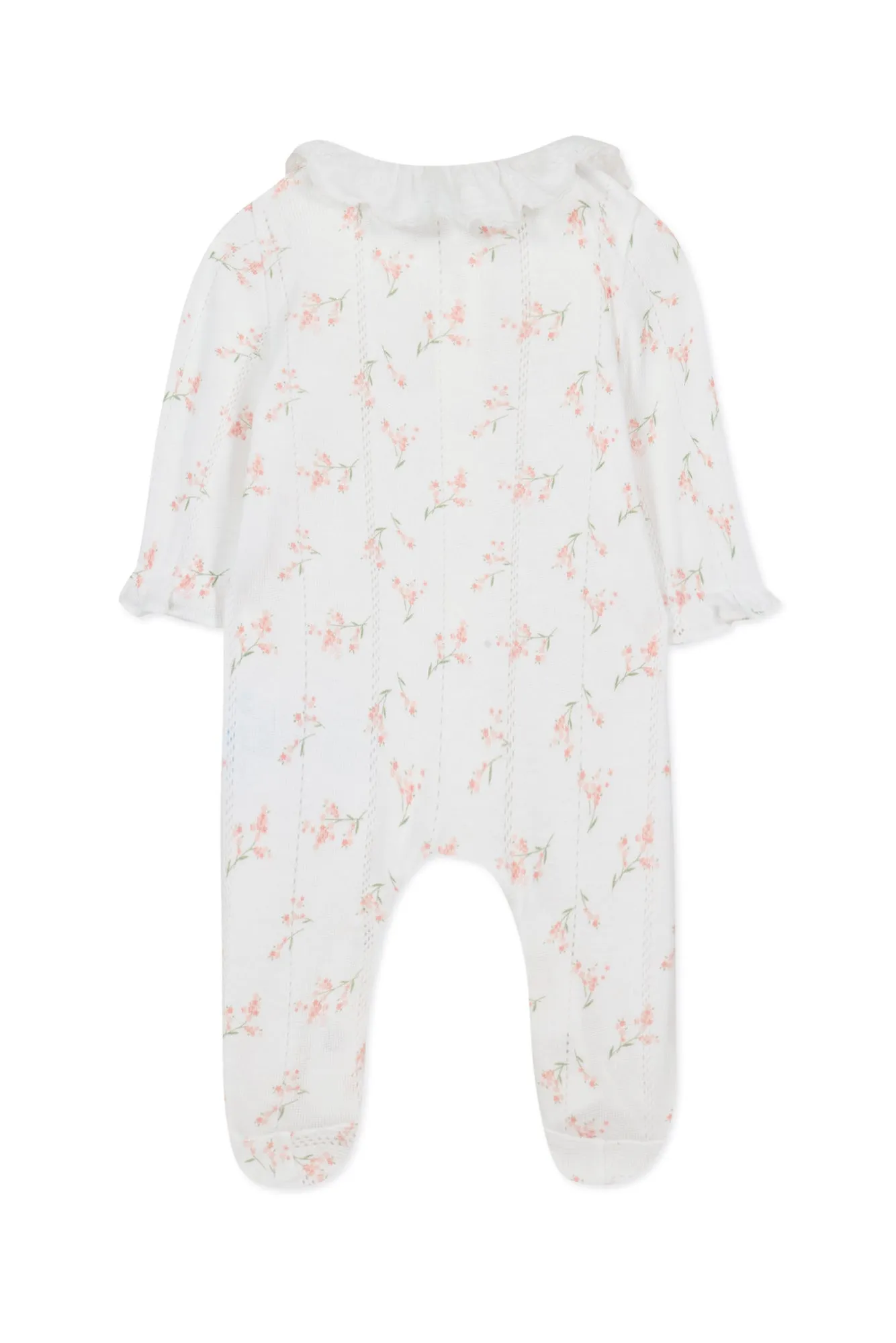 Babygrow - White Print Flowery