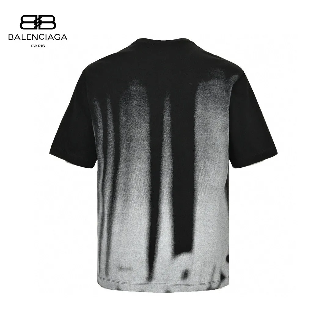 Balenciaga Gradient Stripe Black T-Shirt