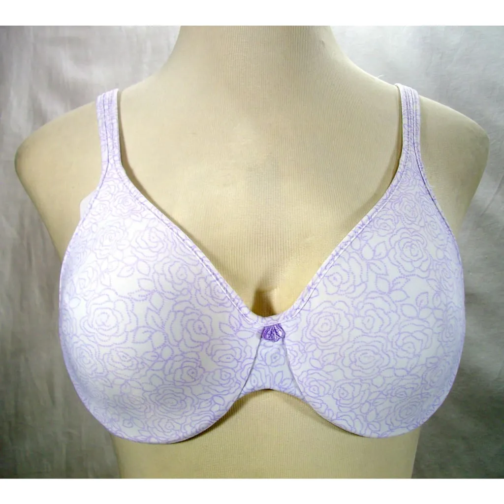 Bali 3383 S383 Passion For Comfort Underwire Bra 36C Lavender Floral NWT