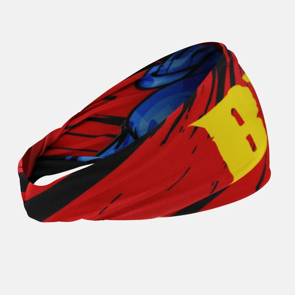 Beast Monster Blue Double-sided Wide Headband