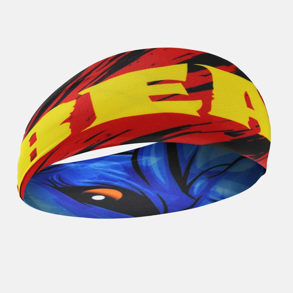 Beast Monster Blue Double-sided Wide Headband