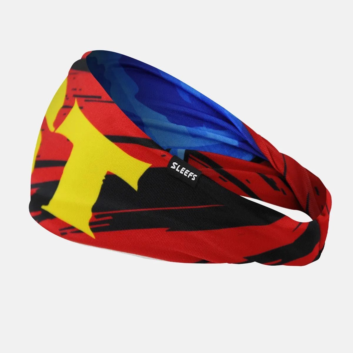 Beast Monster Blue Double-sided Wide Headband