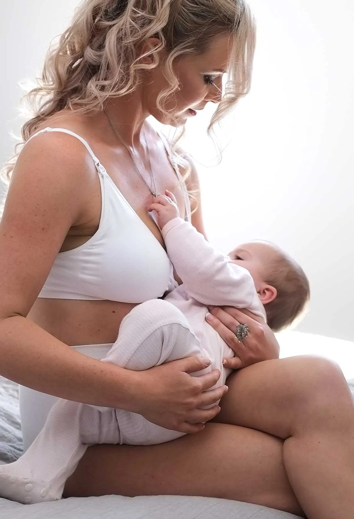 Black Bamboo Nursing Bra   High Cut Undies Set With FREE Eco-Friendly Reusable Nursing Pads