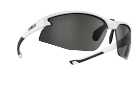 Bliz Motion Sport Sunglasses (Smoke Sliver Mirror/Shiny White)