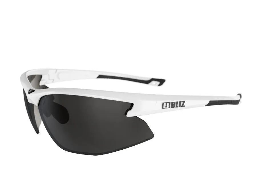 Bliz Motion Sport Sunglasses (Smoke Sliver Mirror/Shiny White)