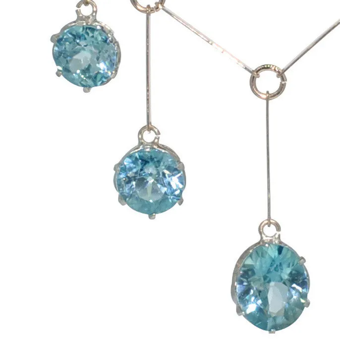 Blue Zircon Necklace