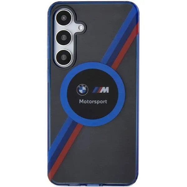 BMW Motorsport IML Circle Hard Case with MagSafe for Samsung Galaxy S24 6.2" Black - BMHMS24S23HTPUK