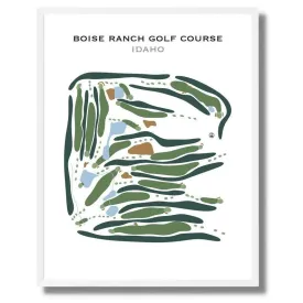Boise Ranch Golf Course, Idaho - Printed Golf Courses