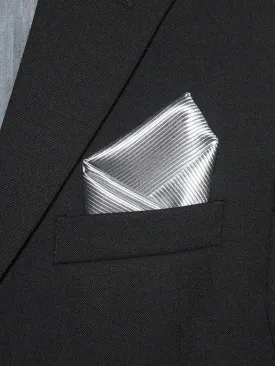 Boy's Pocket Square 21329 Silver Tonal