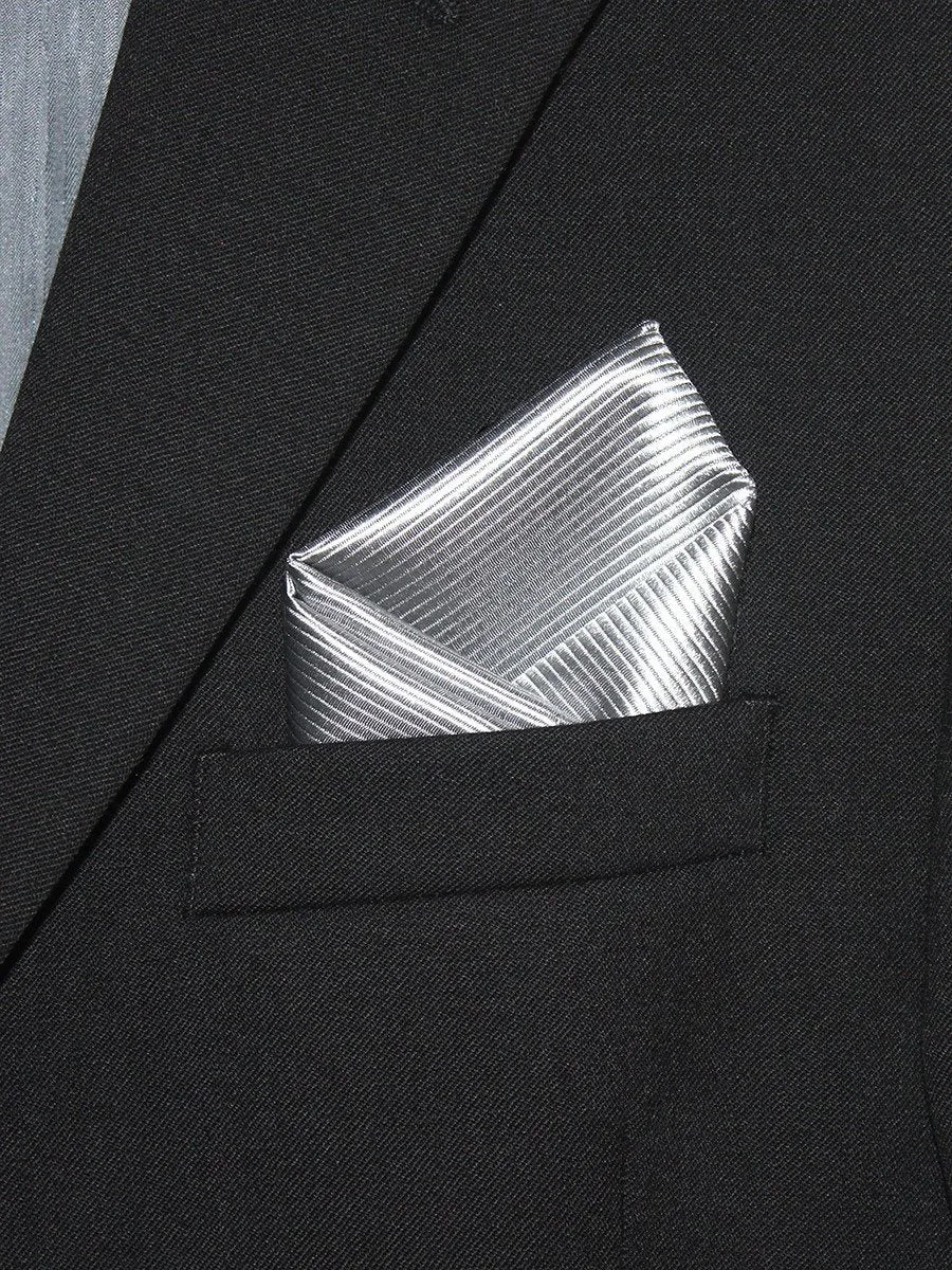 Boy's Pocket Square 21329 Silver Tonal