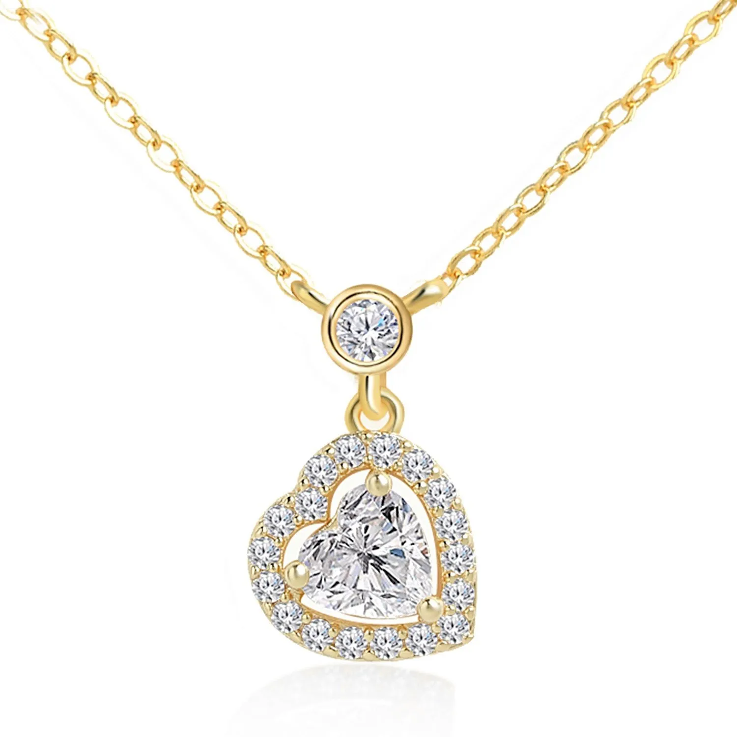 Brass 18k Rose Gold St Valentine Heart Pendant For Women