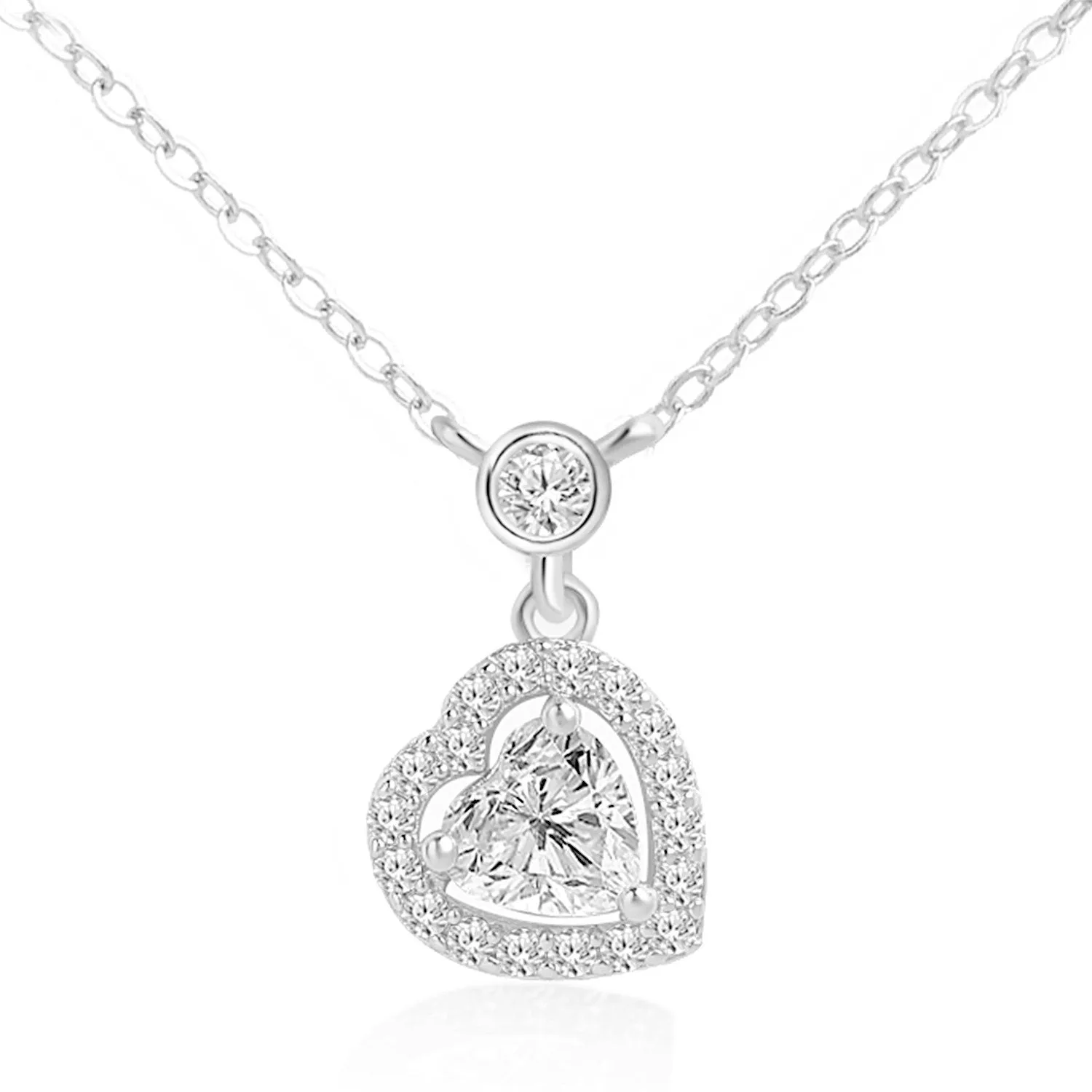 Brass 18k Rose Gold St Valentine Heart Pendant For Women