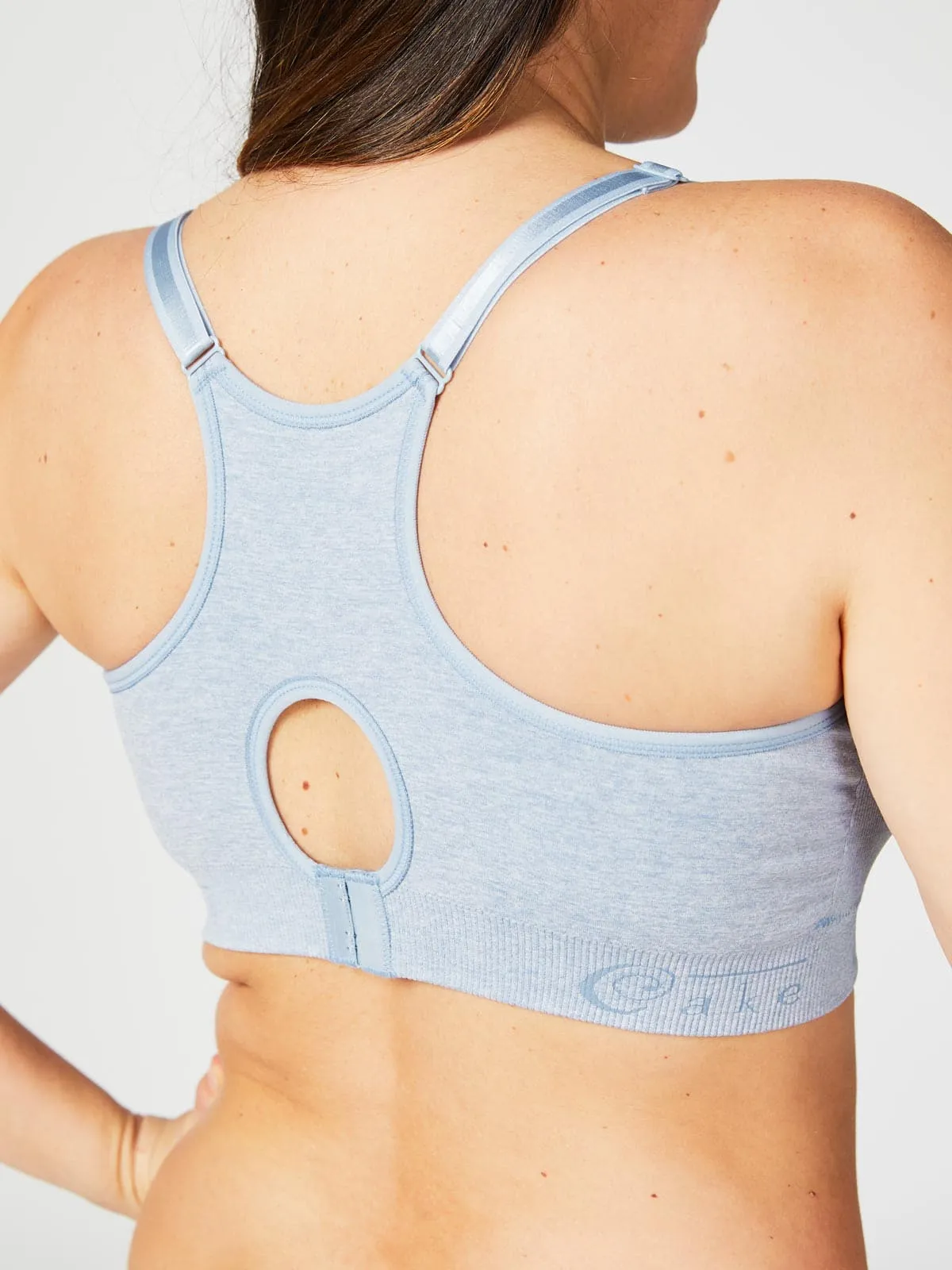 Cake Maternity Cotton Candy Nursing Bra - Heather Blue