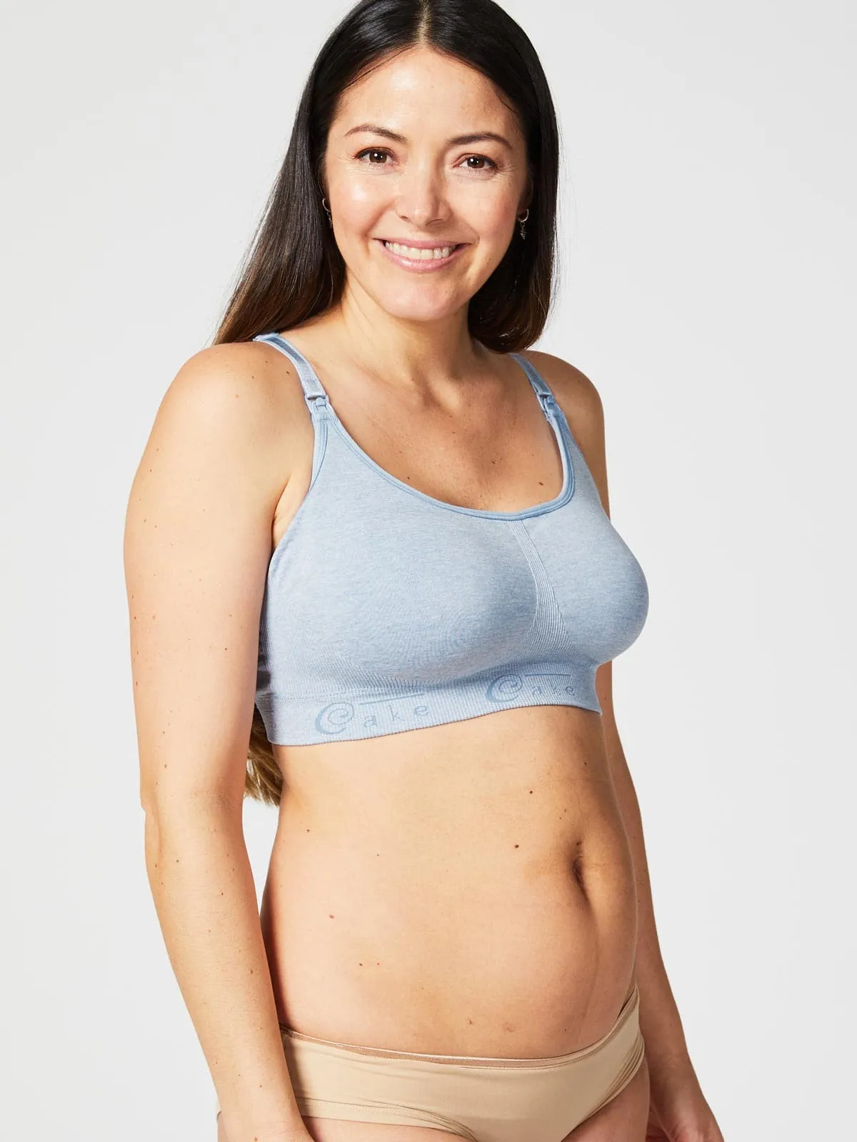 Cake Maternity Cotton Candy Nursing Bra - Heather Blue