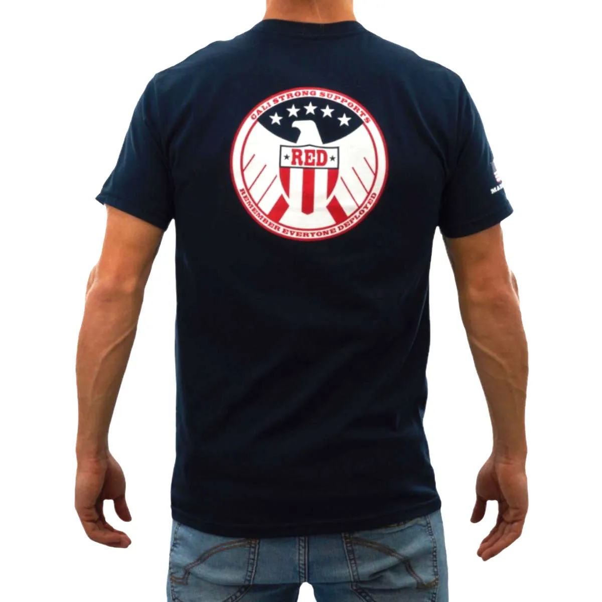 CALI Strong RED T-shirt Navy Blue