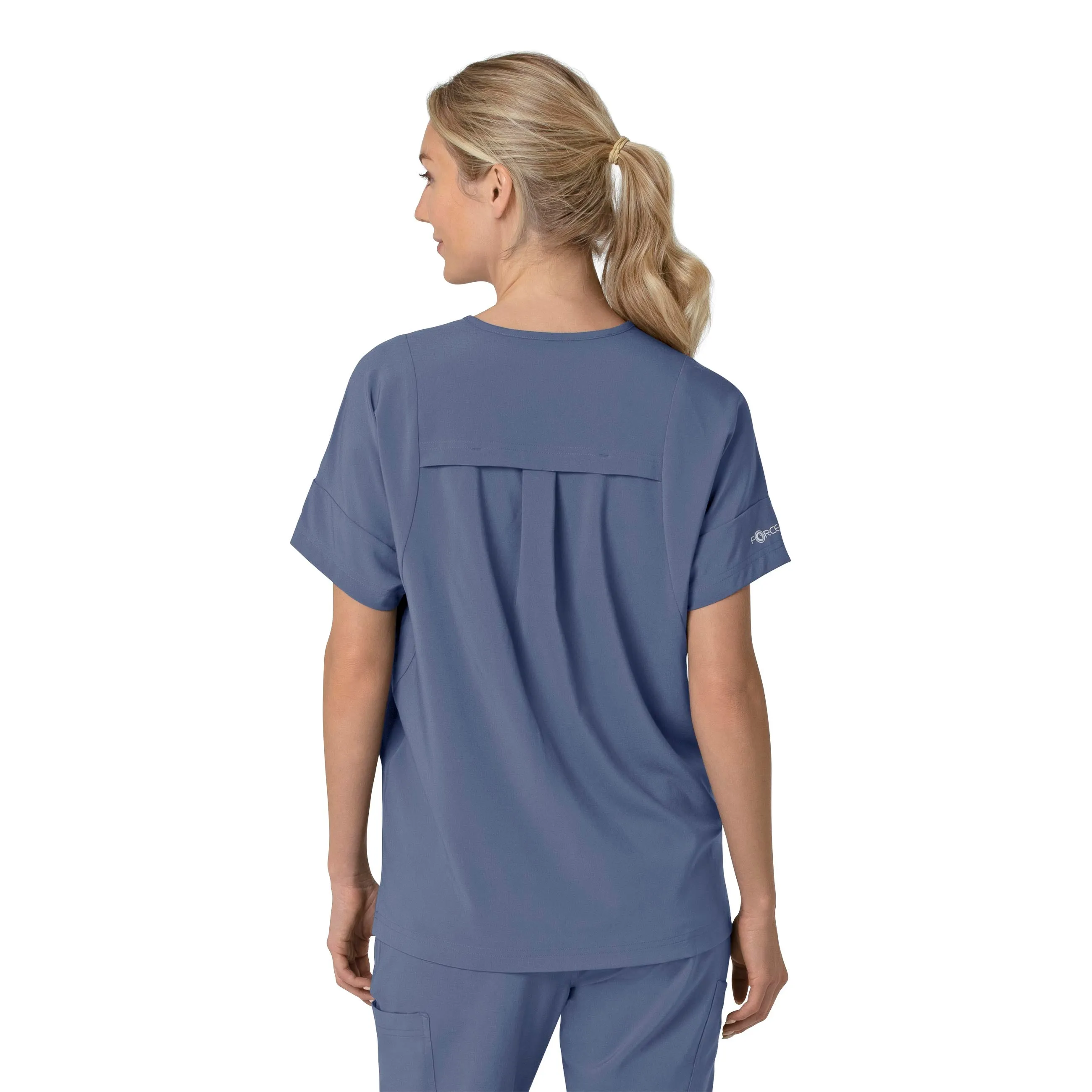 Carhartt Force Cross-Flex Women's Oversized V-Neck Scrub Top - Riverside