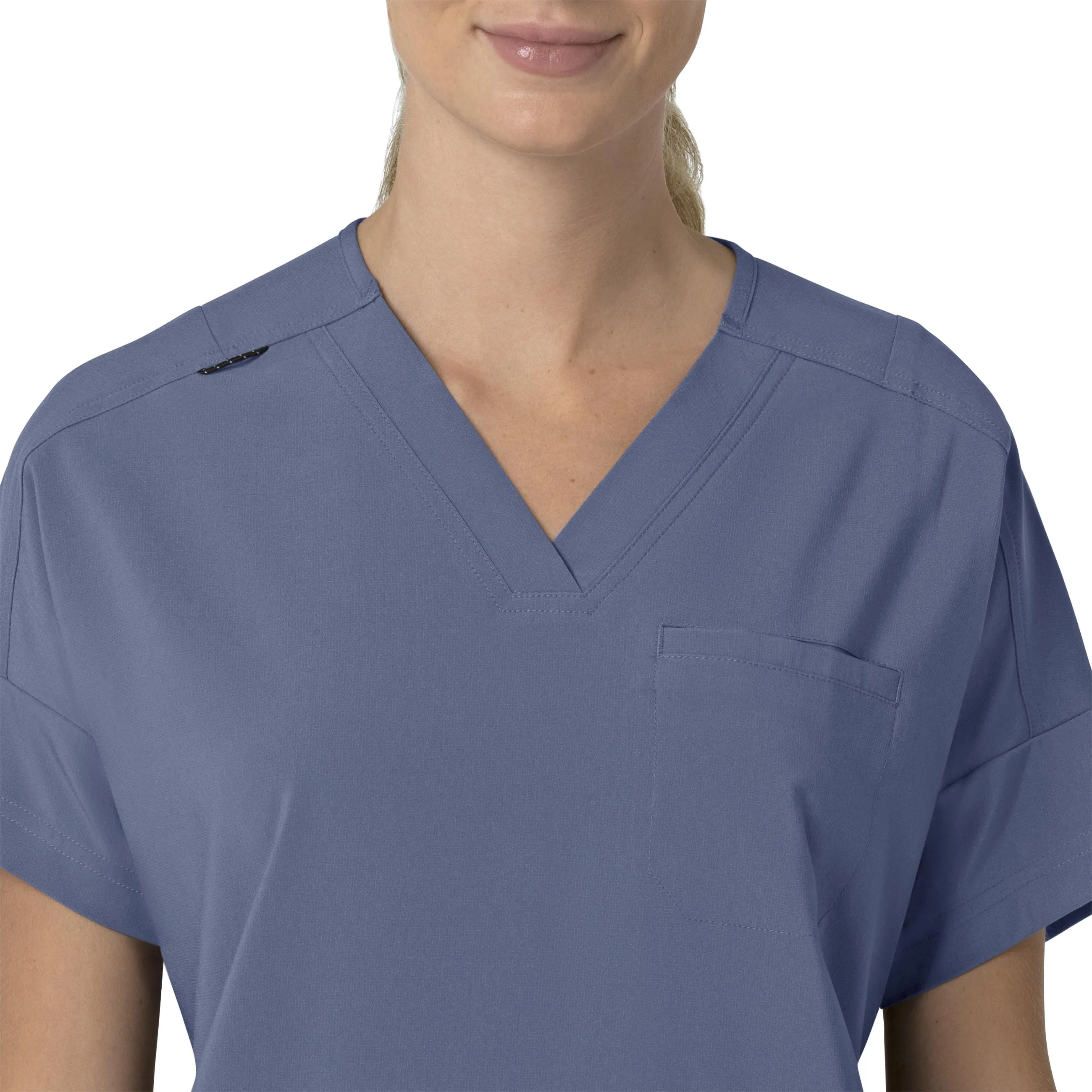 Carhartt Force Cross-Flex Women's Oversized V-Neck Scrub Top - Riverside