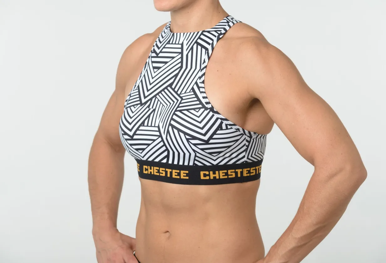 Chestee The T - Competition Stripes Sports Bra