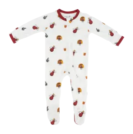 Court Culture x Kyte Baby Game Day Cloud Zippered Footie