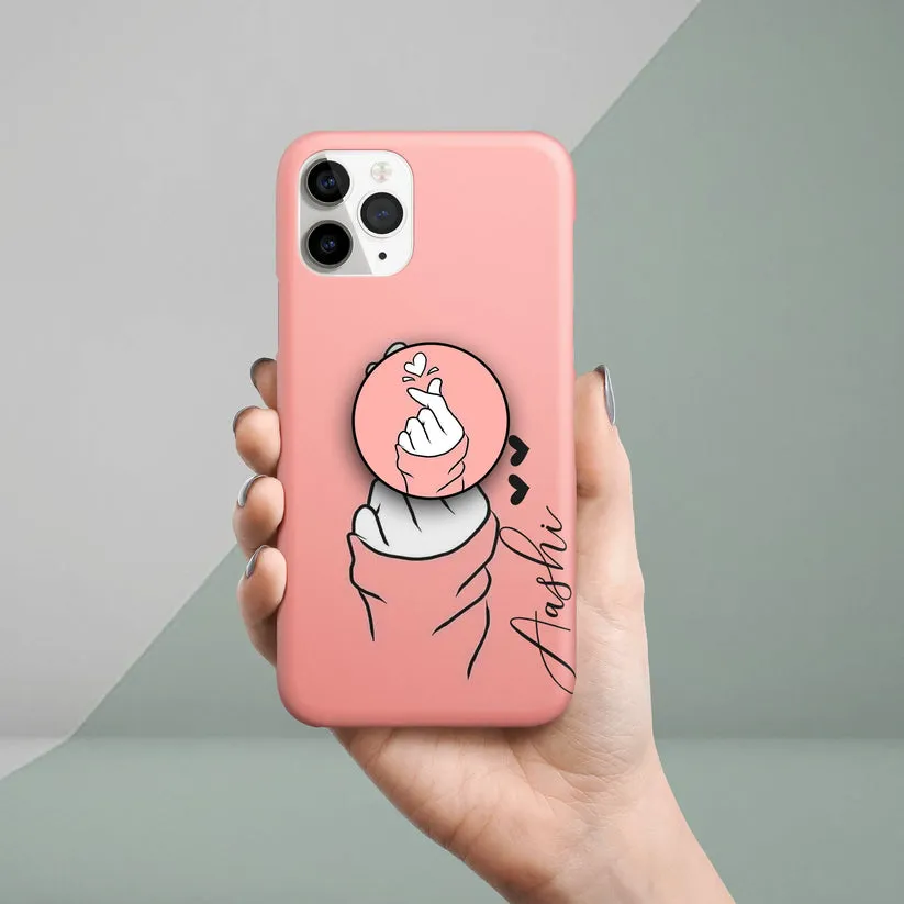 Customized Love Kpop Slim Phone Case Cover Color Pink For Poco