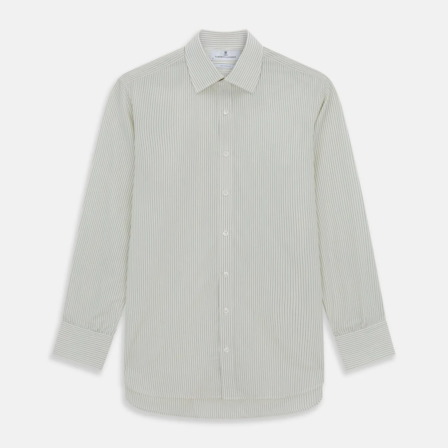 Dark Green Pinstripe Mayfair Shirt