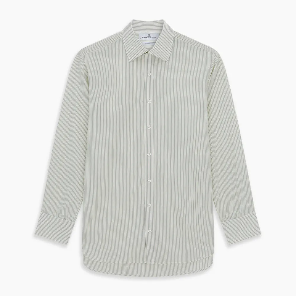 Dark Green Pinstripe Mayfair Shirt