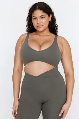 DAYFLEX PUSH-UP SPORTS BRA - DARK OLIVE